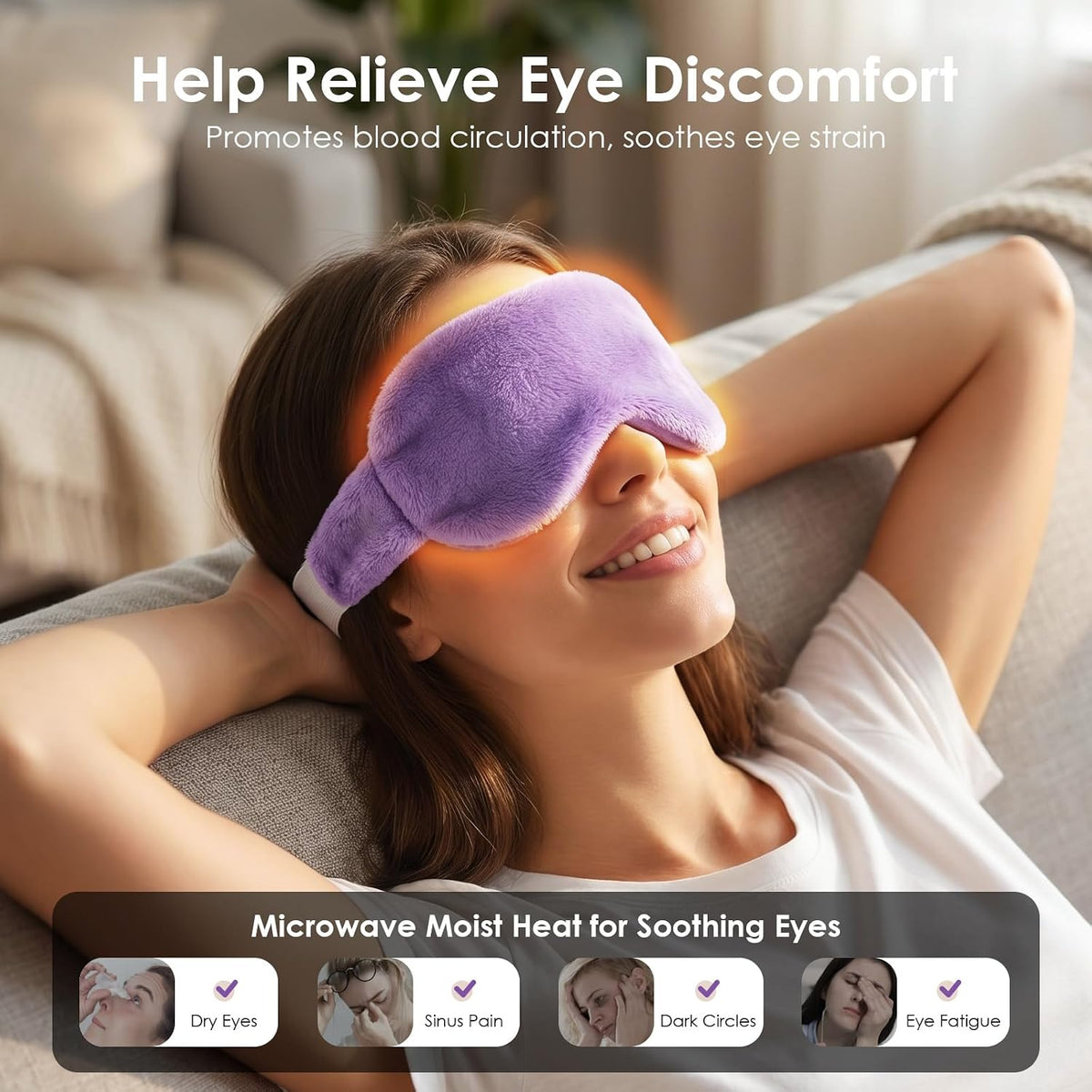 Lavender Warm-Compress Eye Mask