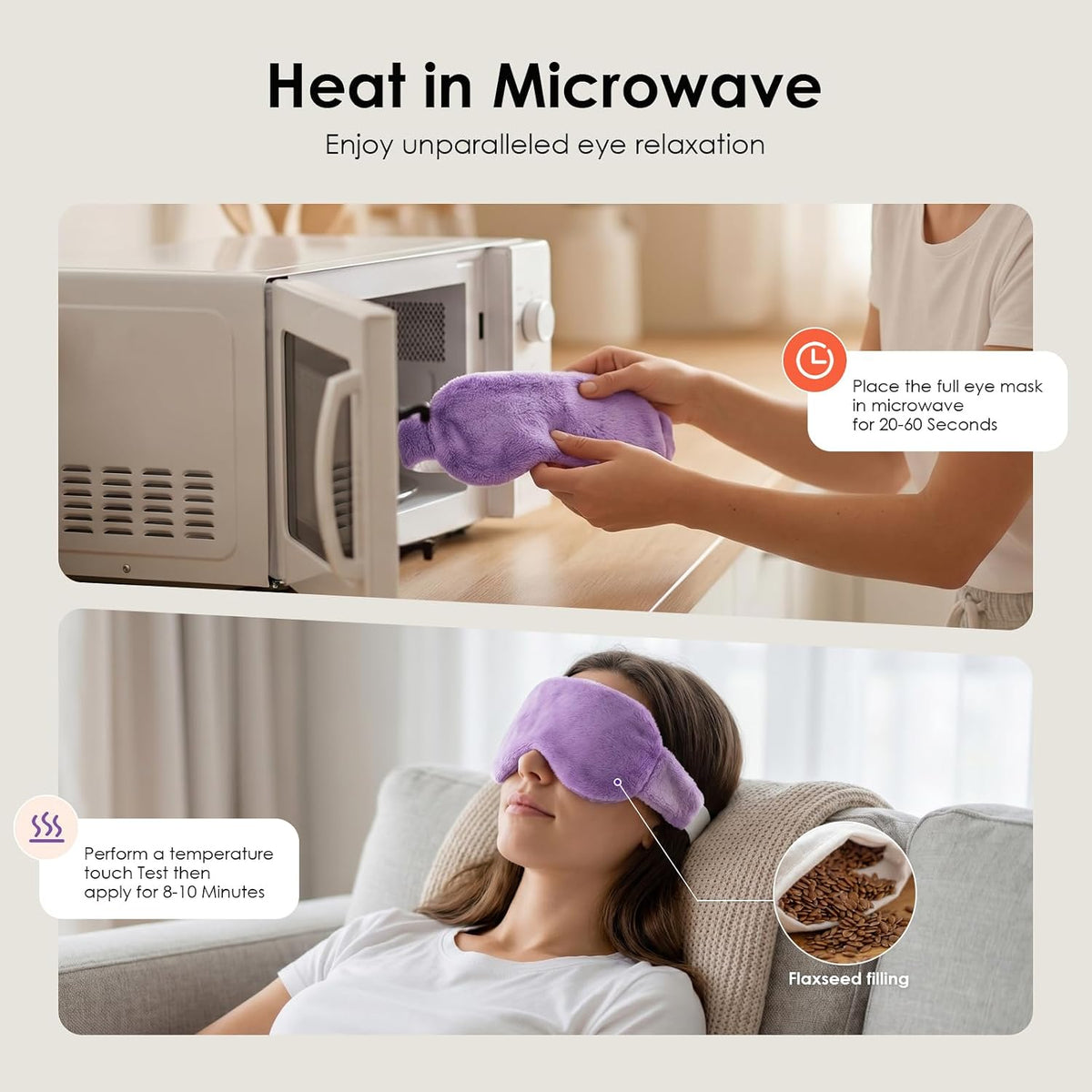 Lavender Warm-Compress Eye Mask