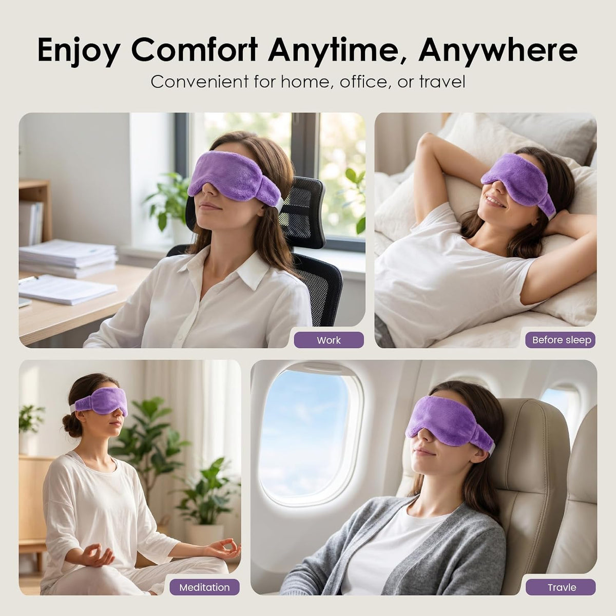 Lavender Warm-Compress Eye Mask