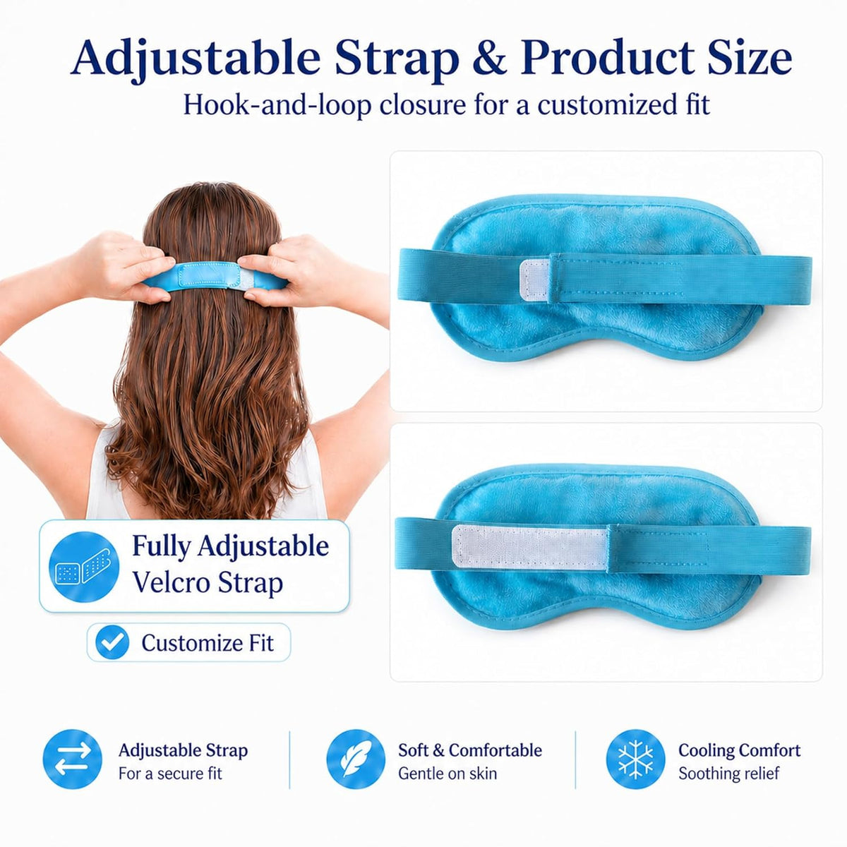 Reusable Hot & Cold Gel Eye Masks — 2 Pack