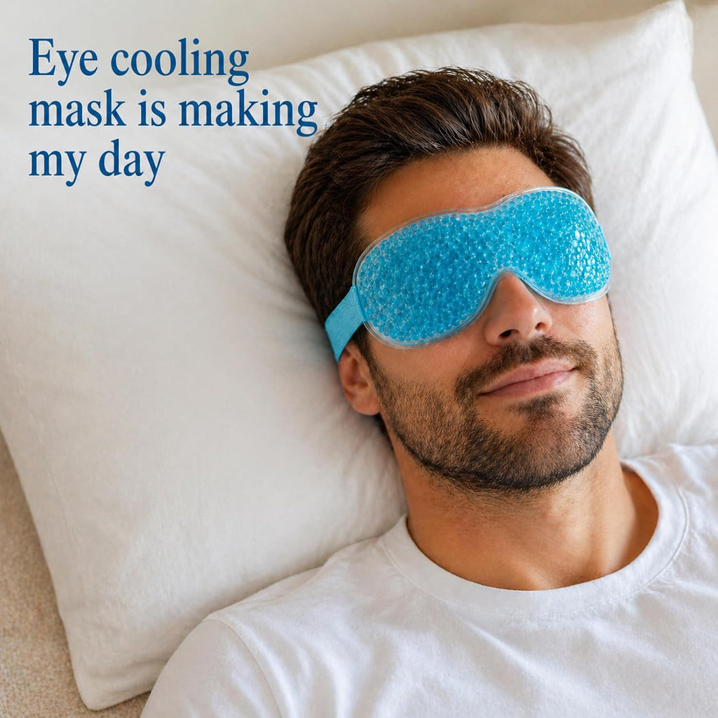 Reusable Hot & Cold Gel Eye Masks — 2 Pack