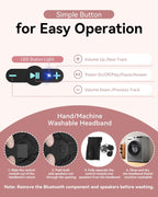 Wireless Sleep Headband with Ultra-Thin Speakers