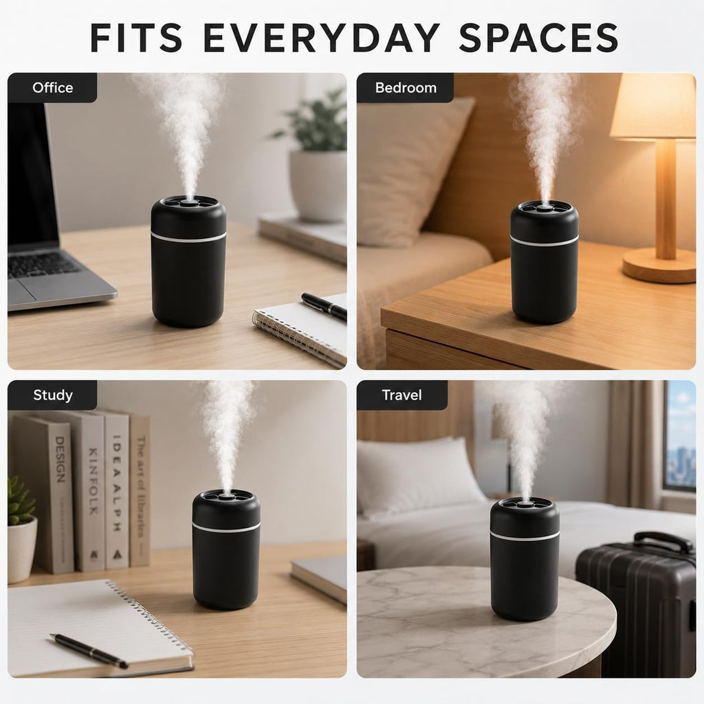 Compact USB Mist Humidifier — 300 ml