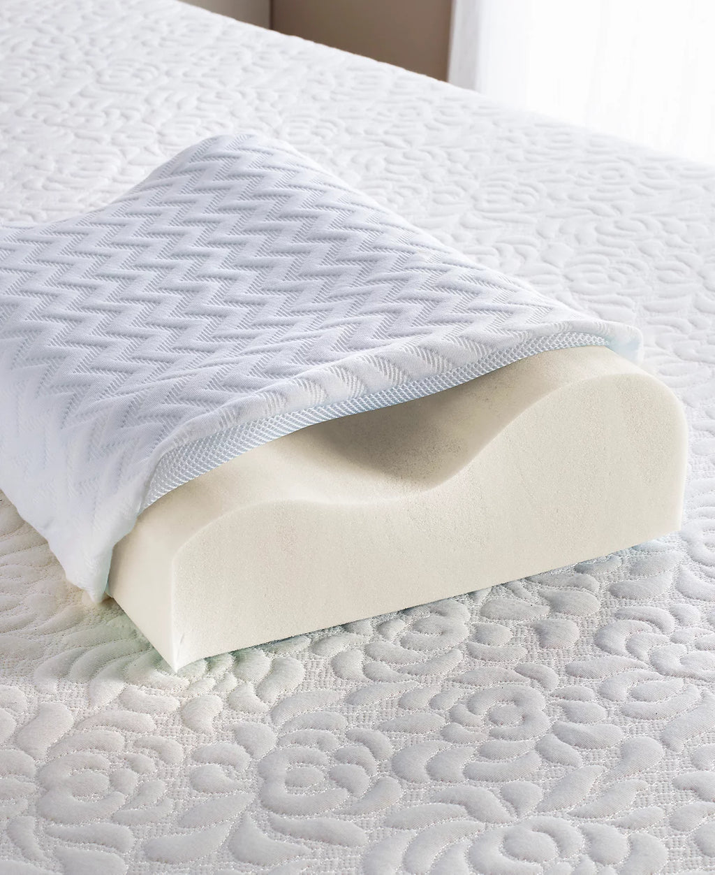 Ergonomic Contour Memory-Foam Pillow