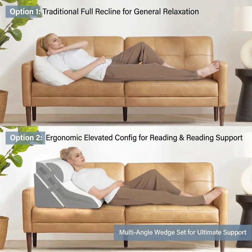 3-Piece Adjustable Wedge Pillow System