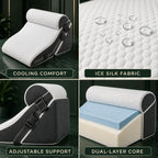 3-Piece Adjustable Wedge Pillow System