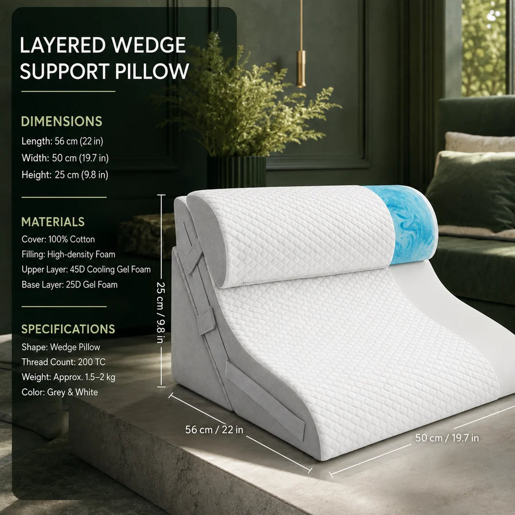 3-Piece Adjustable Wedge Pillow System