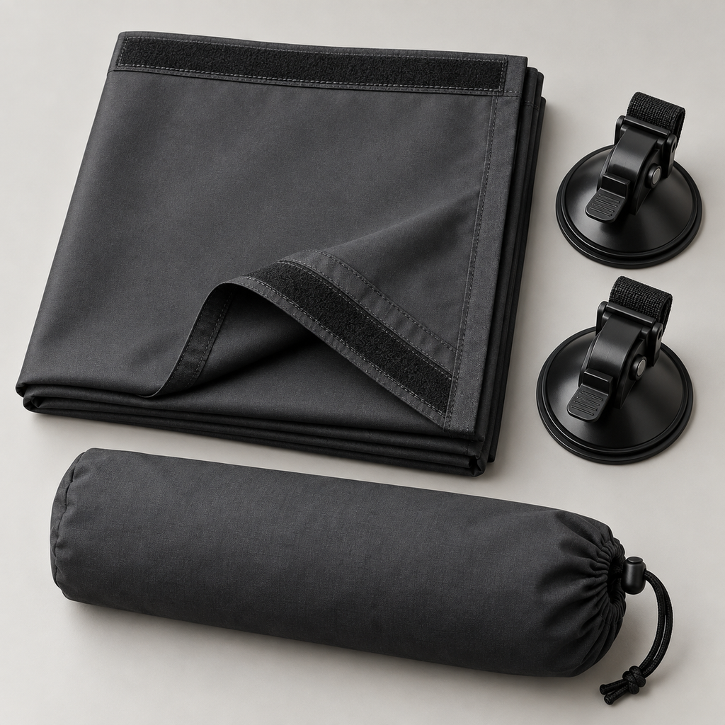 Portable No-Drill Blackout Curtain